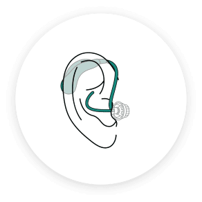 Receiver-in-Canal advanced hearing aids
